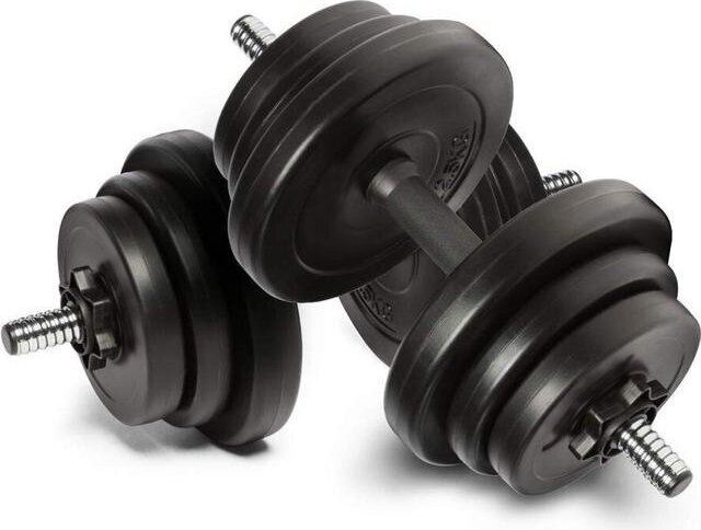 SEDCO Belastungshanteln - Set 2x10 kg - Zement DBS1205