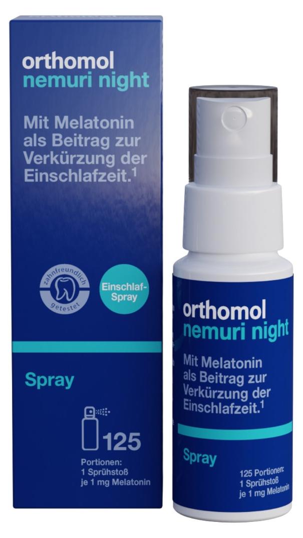 Orthomol Nemuri night (Spray), 25 ml Tagesportionen 17209603