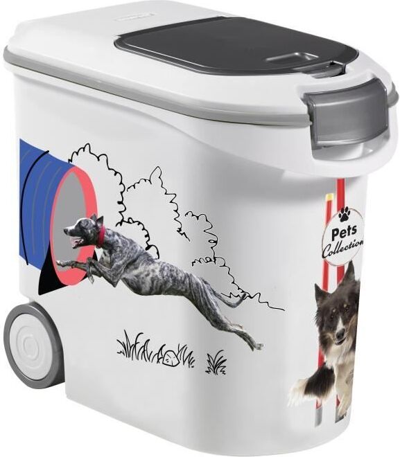 Futterbehälter für Hunde, Curver PETS Collection, 35L 12kg, Weiß, Innenbereich KET3253924836430