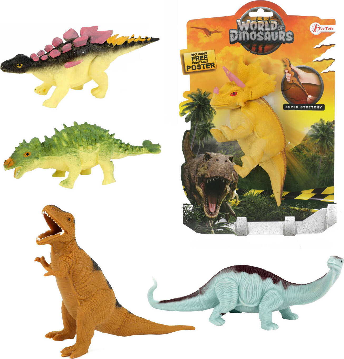 Toi-Toys Dinosaurus dehnbar 37056Z