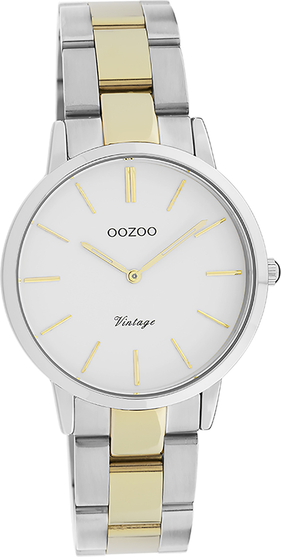 Oozoo Dámske náramkové hodinky Vintage Series Analogue Metal strieborné zlato D2UOC20044
