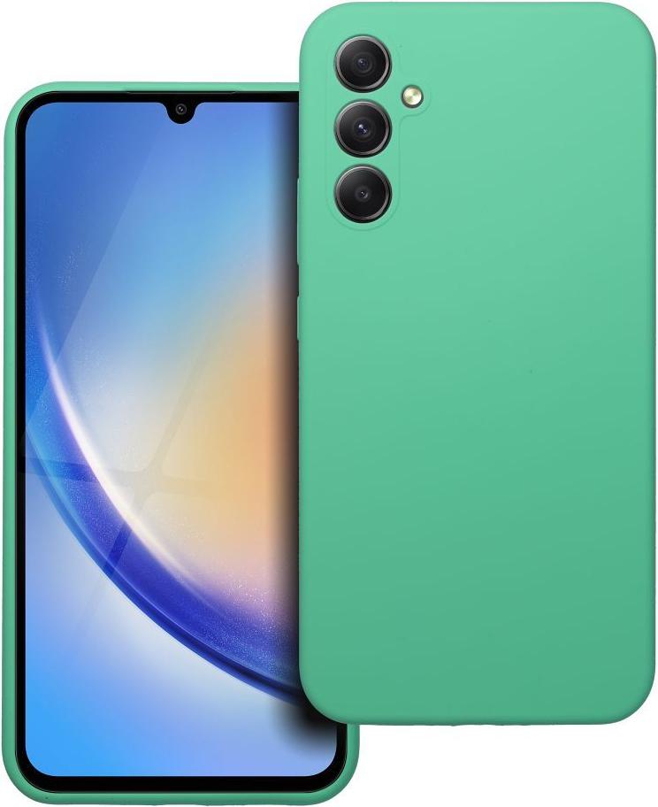 SILIKÓNOVÝ 2mm kryt mobilného telefónu vhodný pre SAMSUNG A34 5G mint