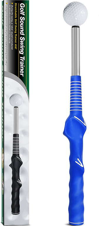 INF Tragbarer Golfschwungtrainer Blau 351112