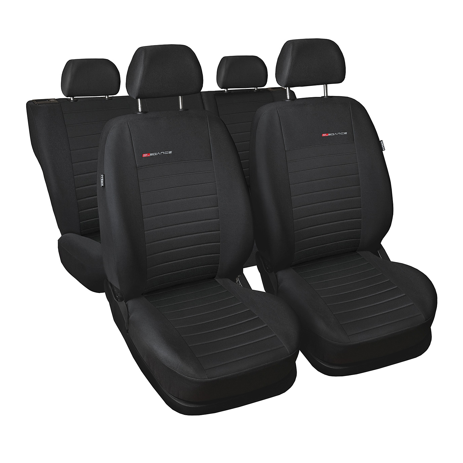 Sitzbezug Autositzbezug Schonbezug, Komplett-Set, Audi A3, Schwarz Pink