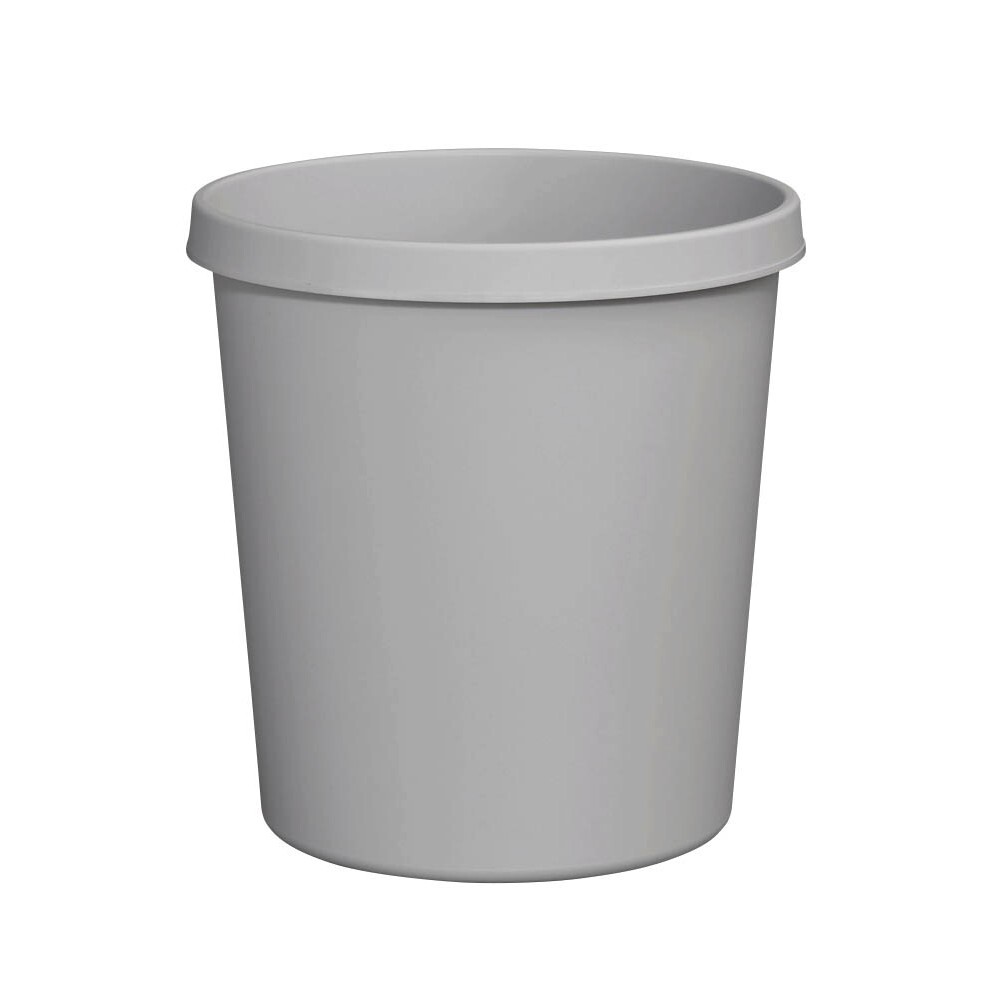 Helit Grande Corbeille à Papier 45L Jaune - Design Rond Élégant Avec Poignée H6106218