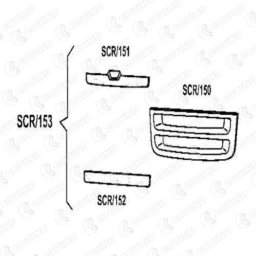 COVIND SCR/153 Kühlergrill Frontgrill