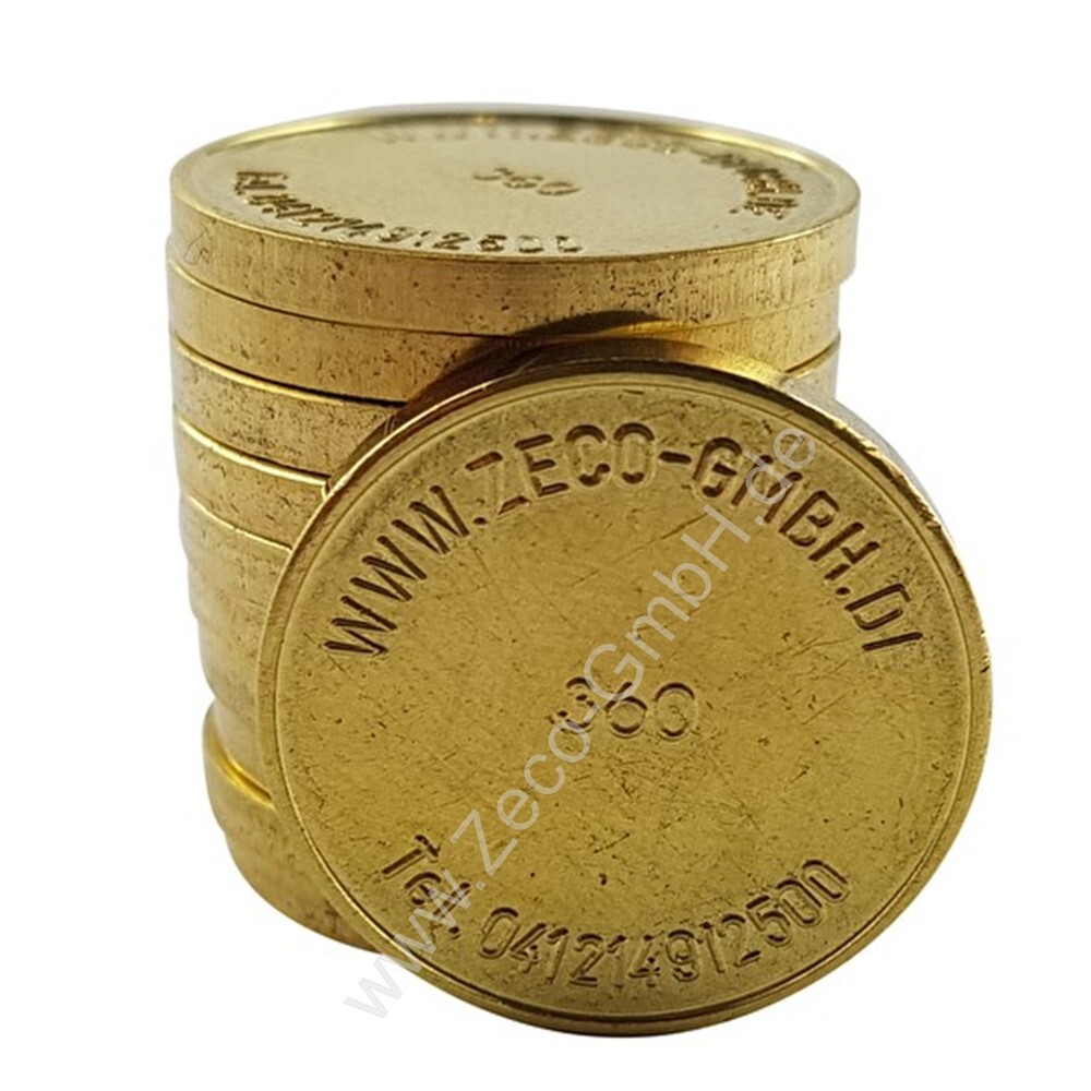 10 x Waschmarke Zeco 360, 21mm x 2,3mm, Waschmarke passend für Miele 1699360 WM4, WM-4 36010K