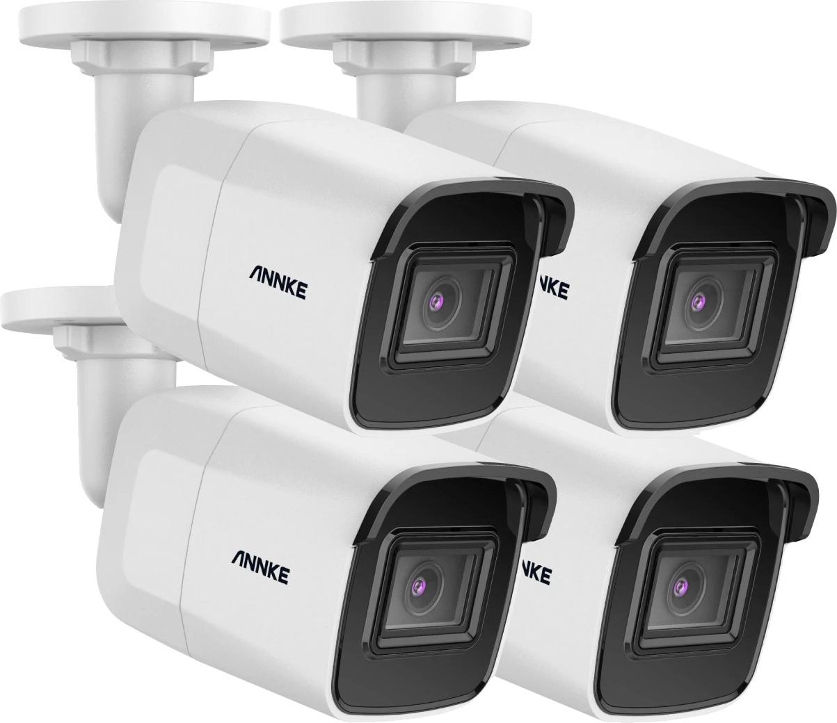 Súprava kamier POE, rozlíšenie 4K, nočné videnie EXIR, 4 počítače