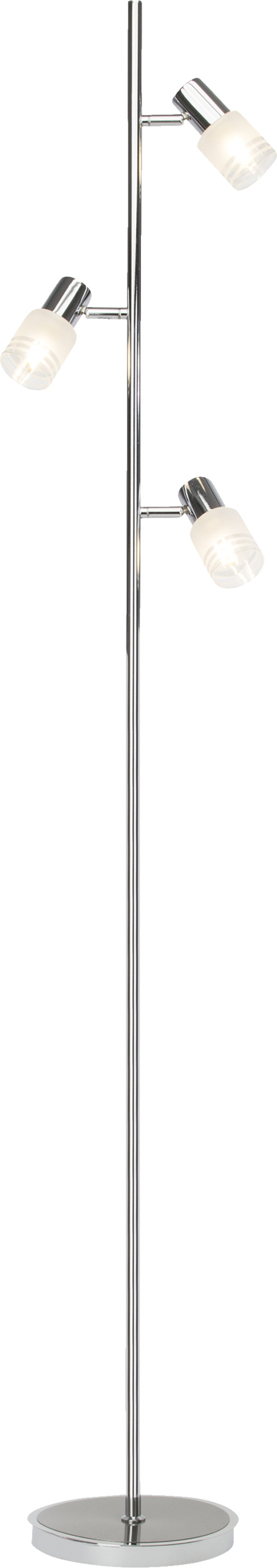 Lightbox LED Stehlampe, 157,5 cm Höhe, Ø 3,1 cm, 3 x E14, max. 4 W, 400 lm Lightbox Leuchten & Licht GmbH