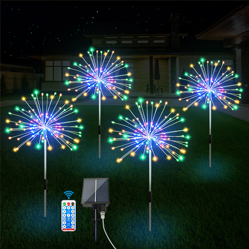 4 Stück 120 LED Solar Feuerwerk Lichterkette Kaufland.de