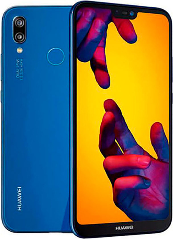 Huawei P20 Lite, 14,8 cm (5.84"), 4 GB, 64 GB, 16 MP, Android 8.0, Čierna, Modrá