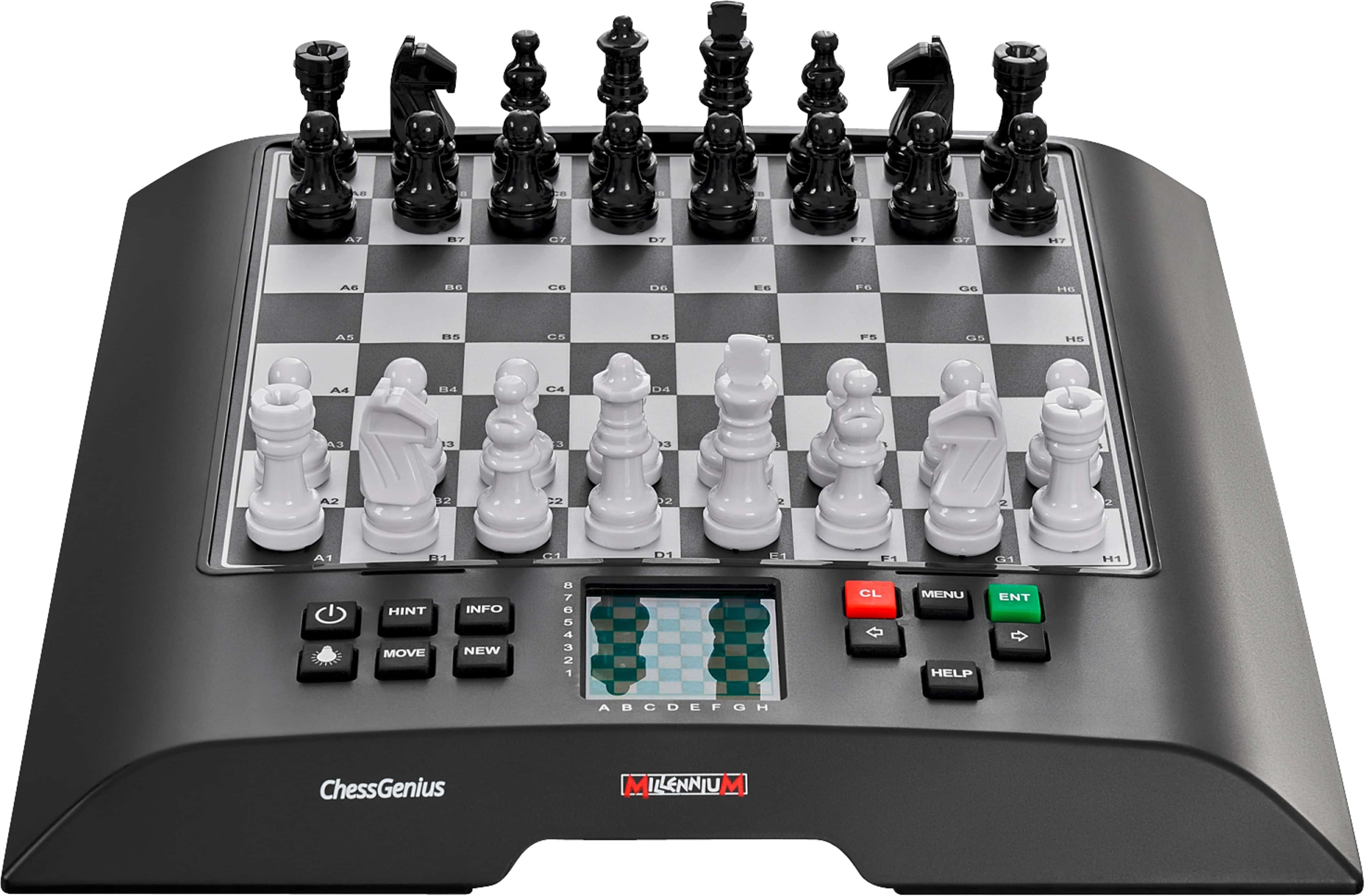 Millennium ChessGenius M810 - Schachcomputer über 2000 Elo-Stärke - 20x20 cm Spielbrett, Menü in 7 Sprachen