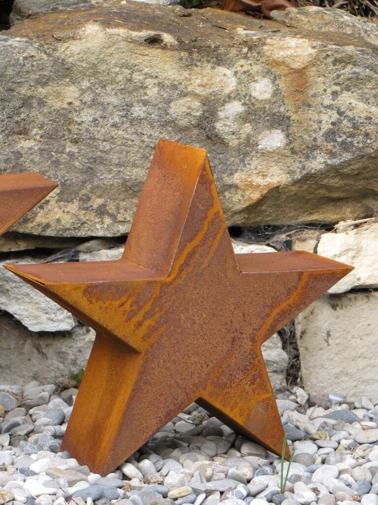 Dekoramia Edelrost Stern zum Stellen Stern zum Stellen - 38 cm