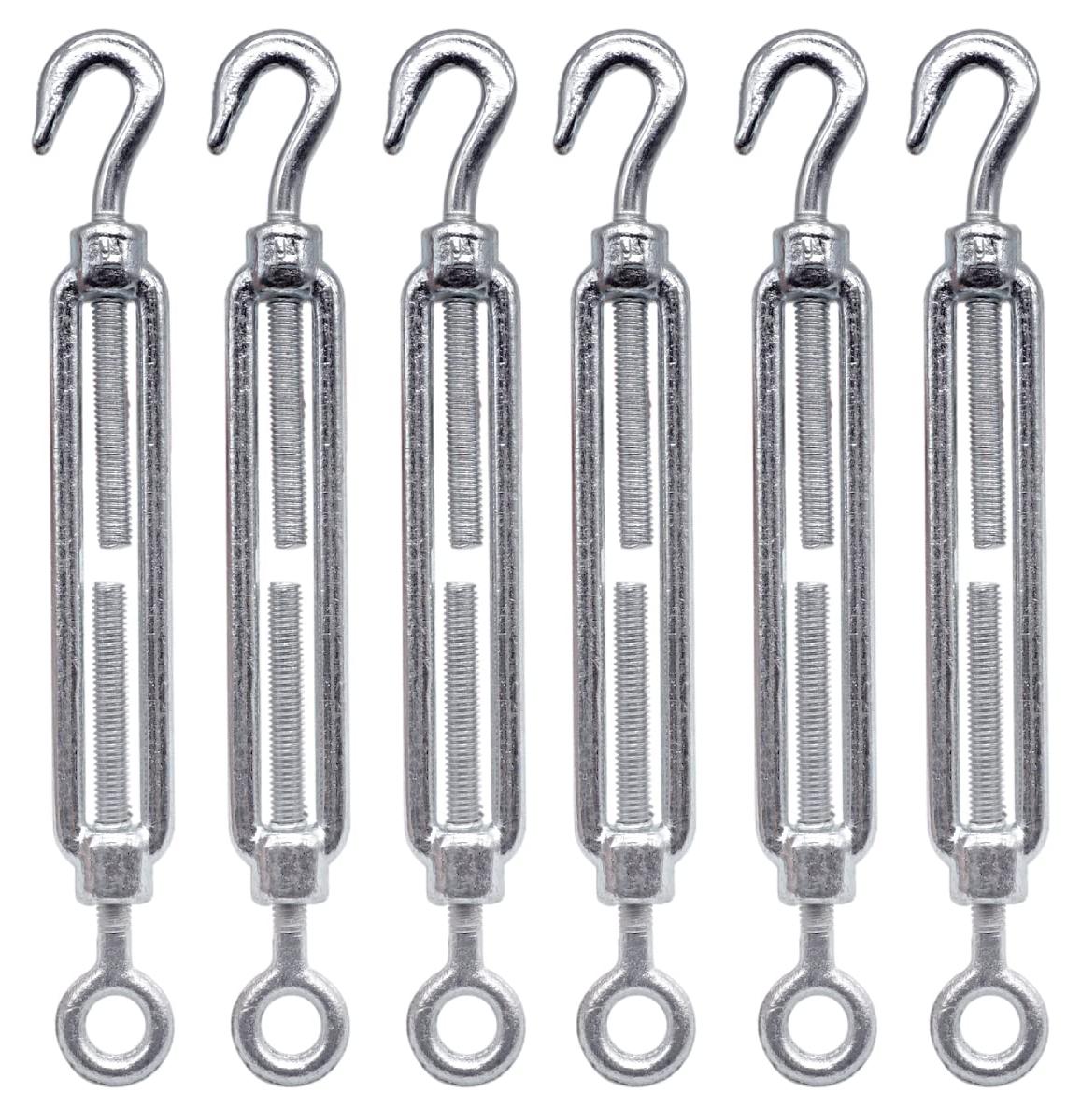 Markenlos Kabelspanner mit Haken und Öse M8, Kabelspannung (6 Stück)
