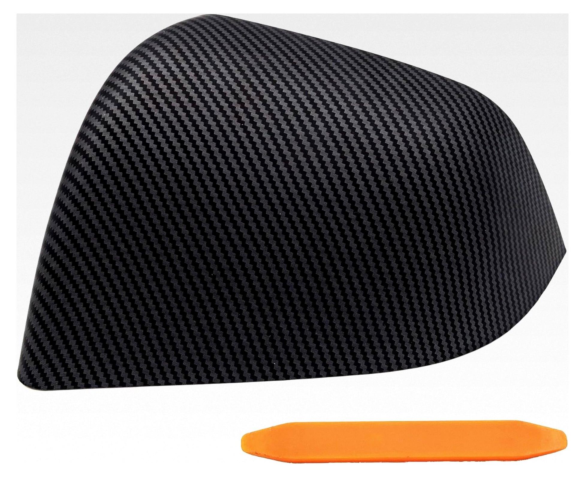 Markenlos Spiegelkappen in Carbon-Optik für Tesla Model Y 2021 bis 2024