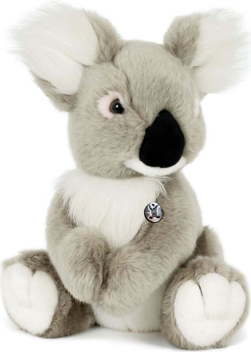 Kuscheltiere*biz Koala Kuscheltier sitzend mit Klettband Wildtier Plüschtier WOOMERA KT531669