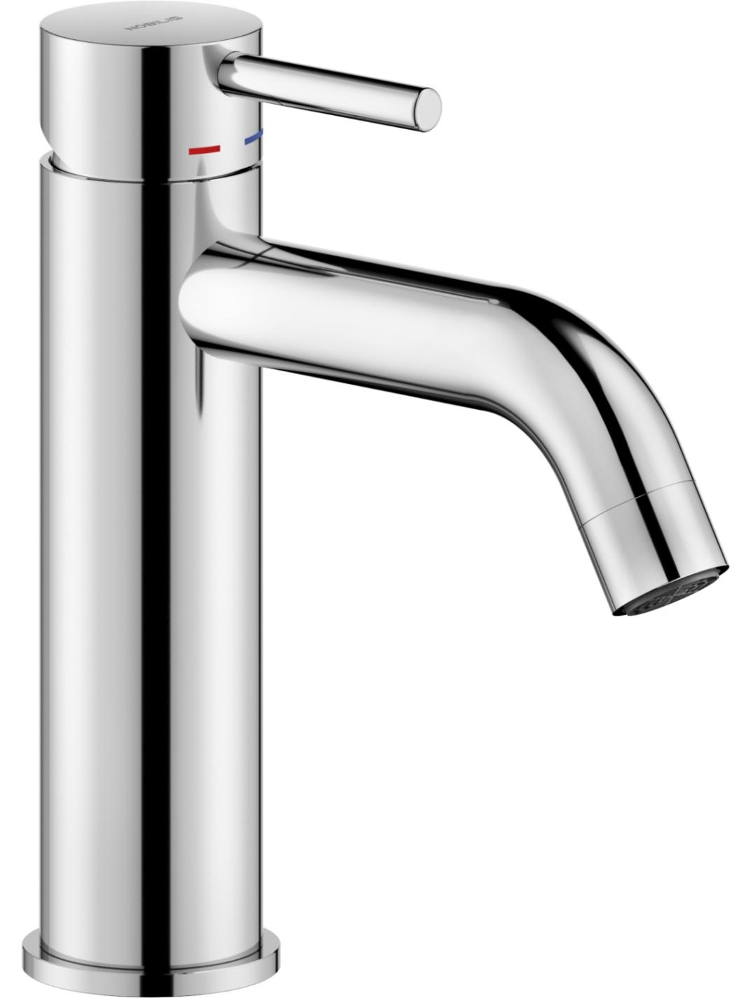 Nobilis Waschbeckenarmatur Nobili Live Miel, gebürsteter Messing-Finish, trendiges Design – Nobili