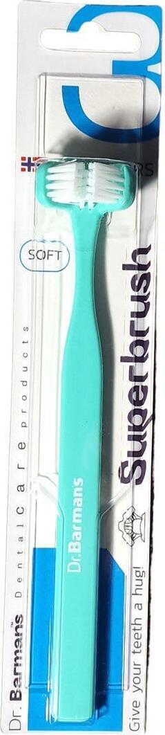Dr.Barmans 2x Dr Barmans SuperBrush 3 D Regular Zahnbürste - normal