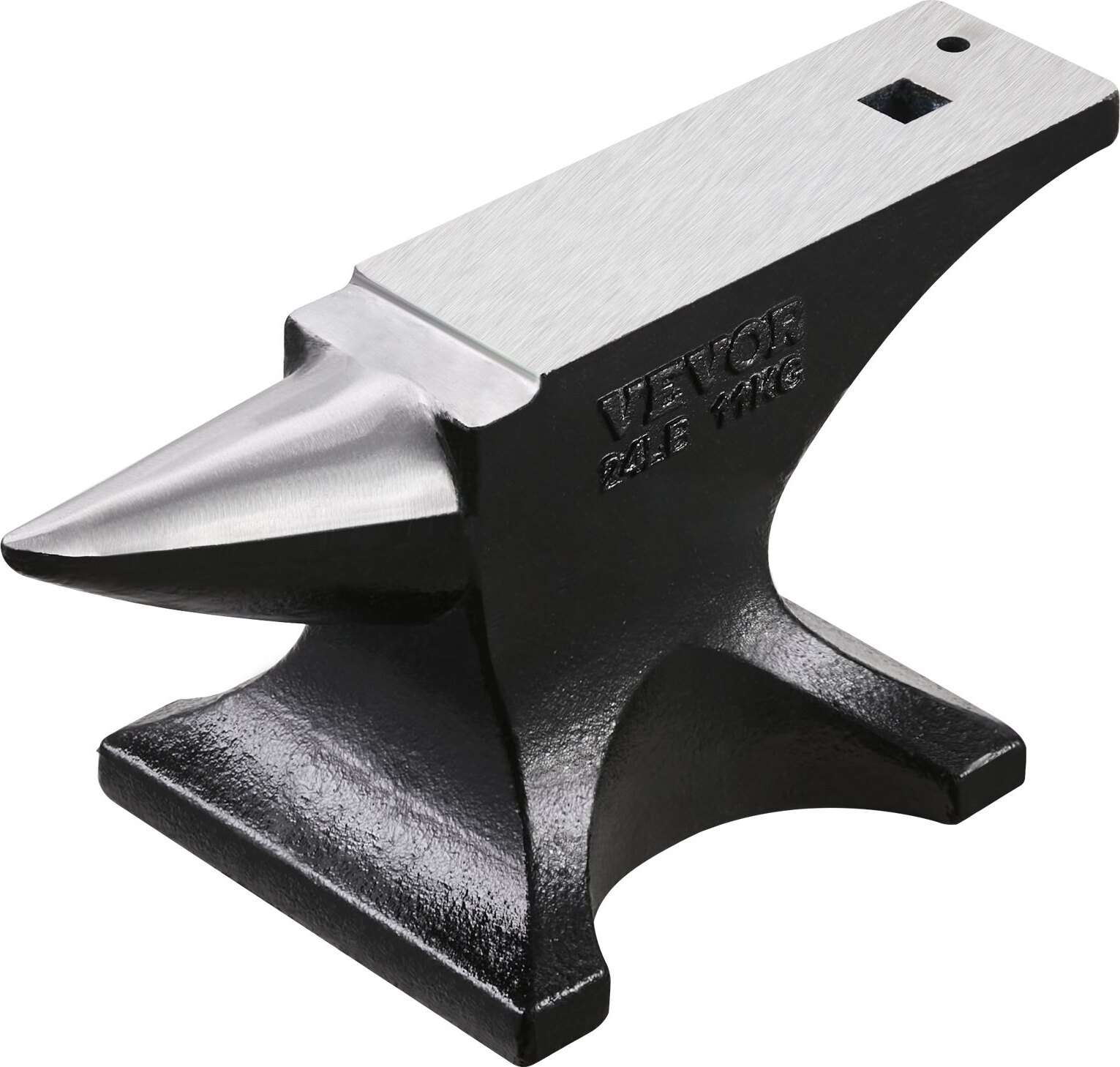 Zerbaco Einzelhorn-Amboss 11,5kg Gussstahl Amboss Runder Horn-Amboss Schmiede