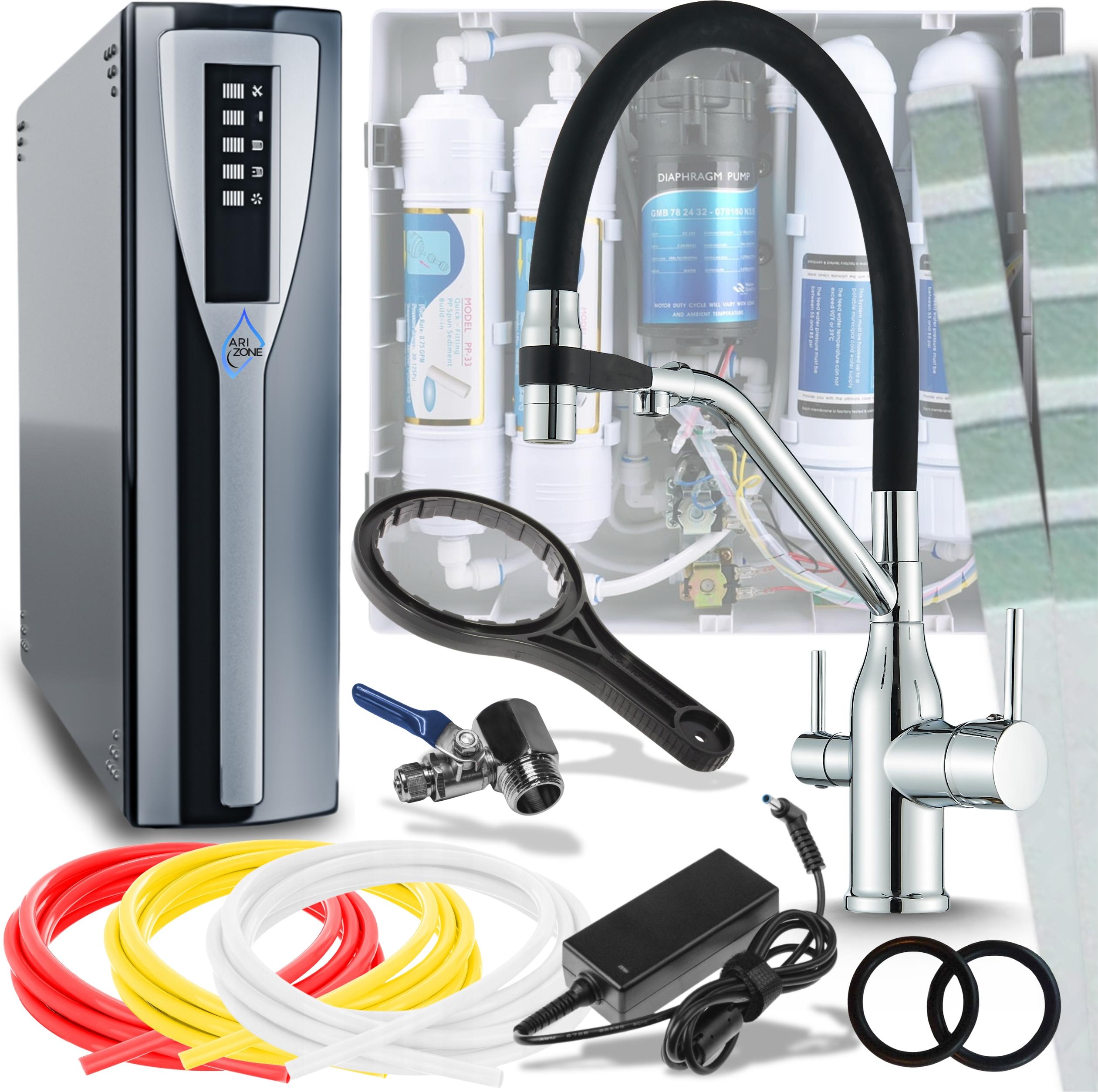 Küchenarmatur 3-Wege Ausziehbar Keramikventil Chrom Magneto Image