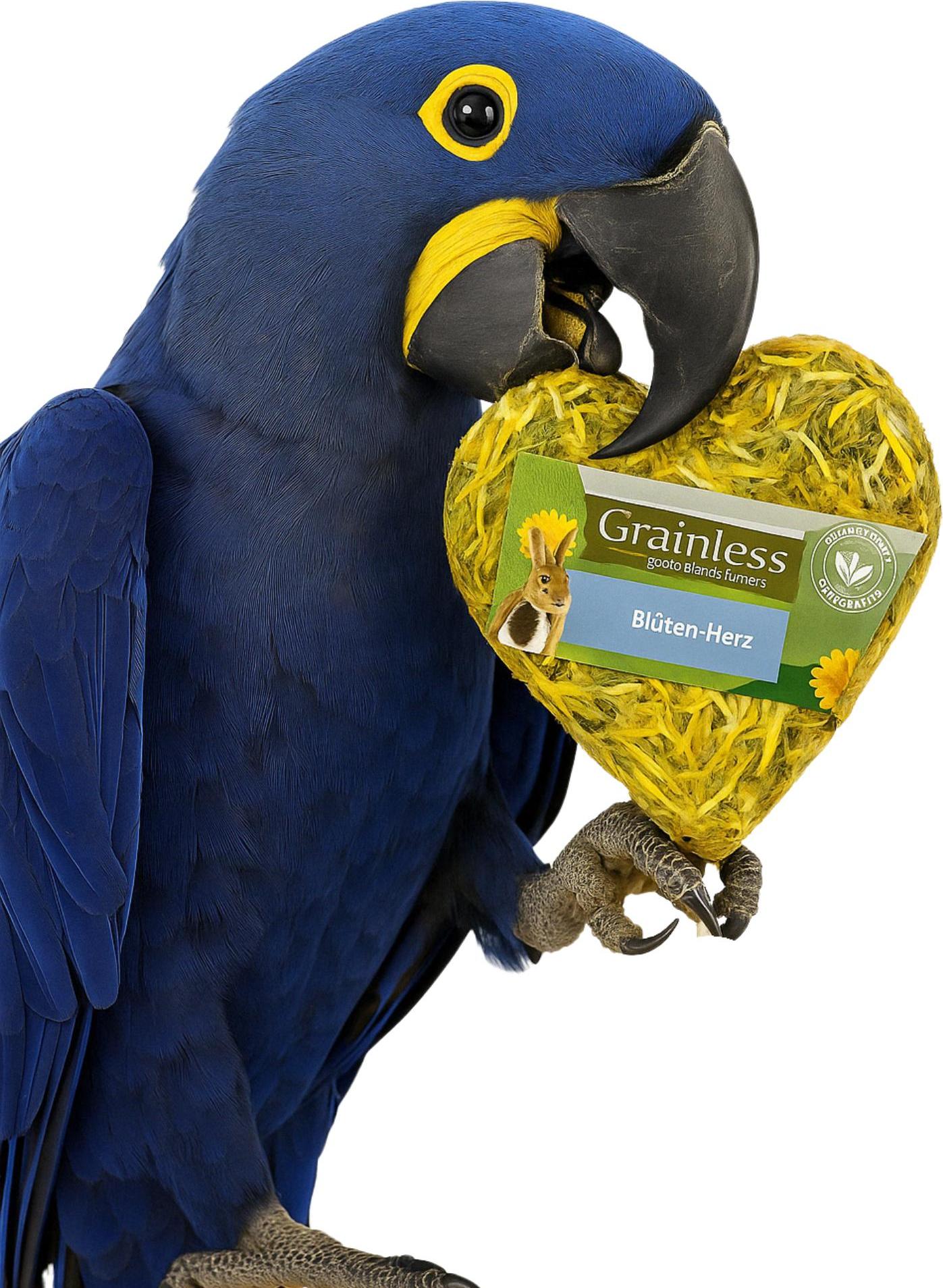 JR FARM Getreidefreies Papageien-Blumenherz Snack 90g mit Kräutern und Gemüse JR FARM Papageien Snack - Getreidefreies Blumenherz 90g mit Kräutern und Gemüse