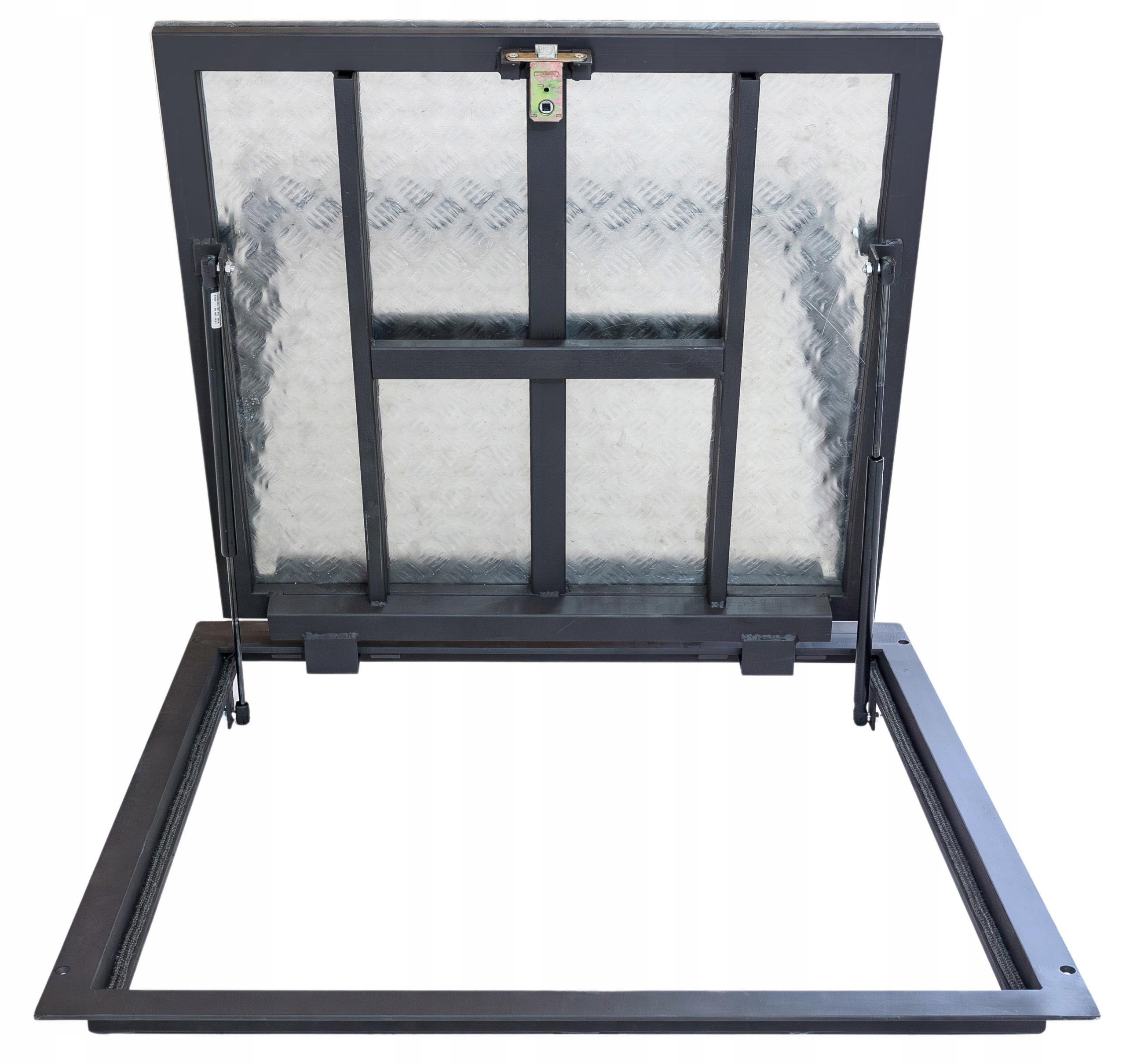 HURTEX Bodeneinlass Kellerschacht 60 × 90 cm – Revisionsklappe für Keller, Schachtabdeckung, Zugangsklappe für Keller und Sickergrube