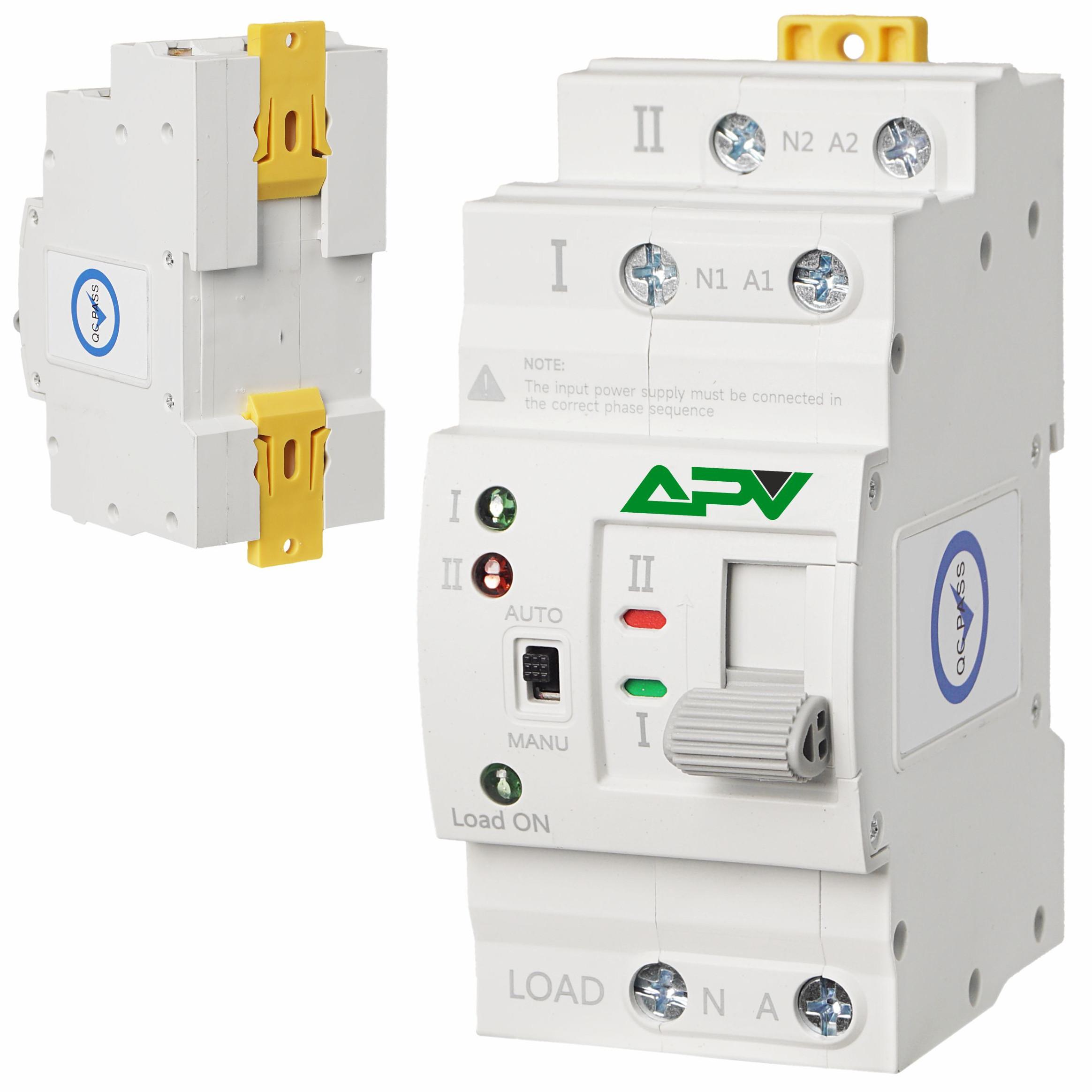 Adelid Dual Power Automatischer Transferschalter Umschalter Wahlschalter 2P 25A PV APZM.2P