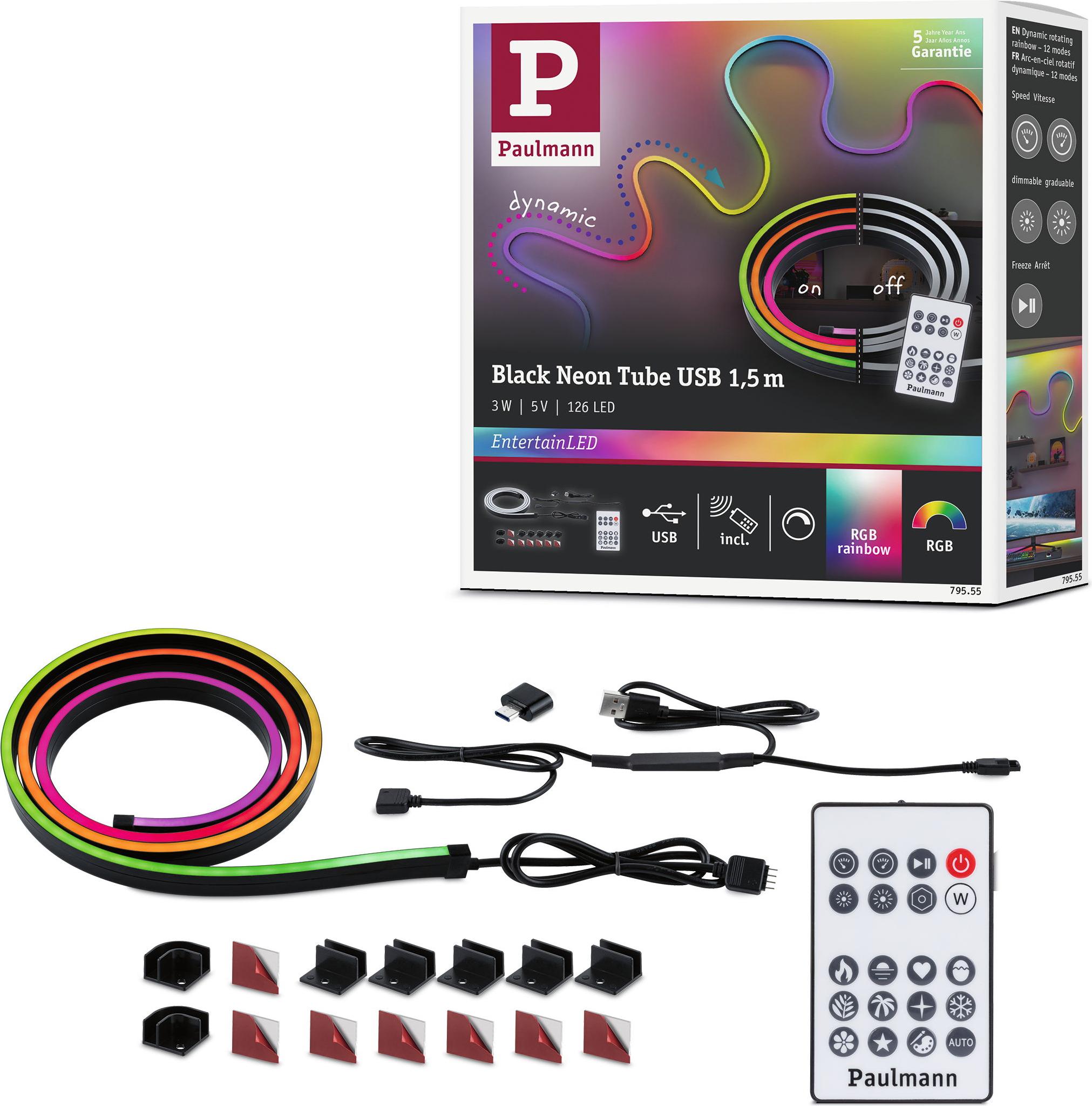 Paulmann EntertainLED LED Schlauch Black Neon 79555