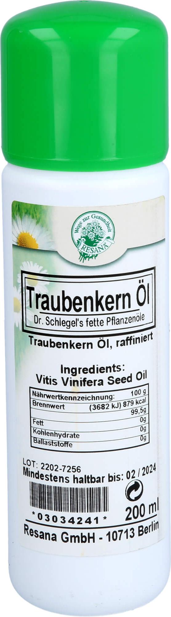 Resana GmbH TRAUBENKERN OEL, 200 ml OEL 03034241
