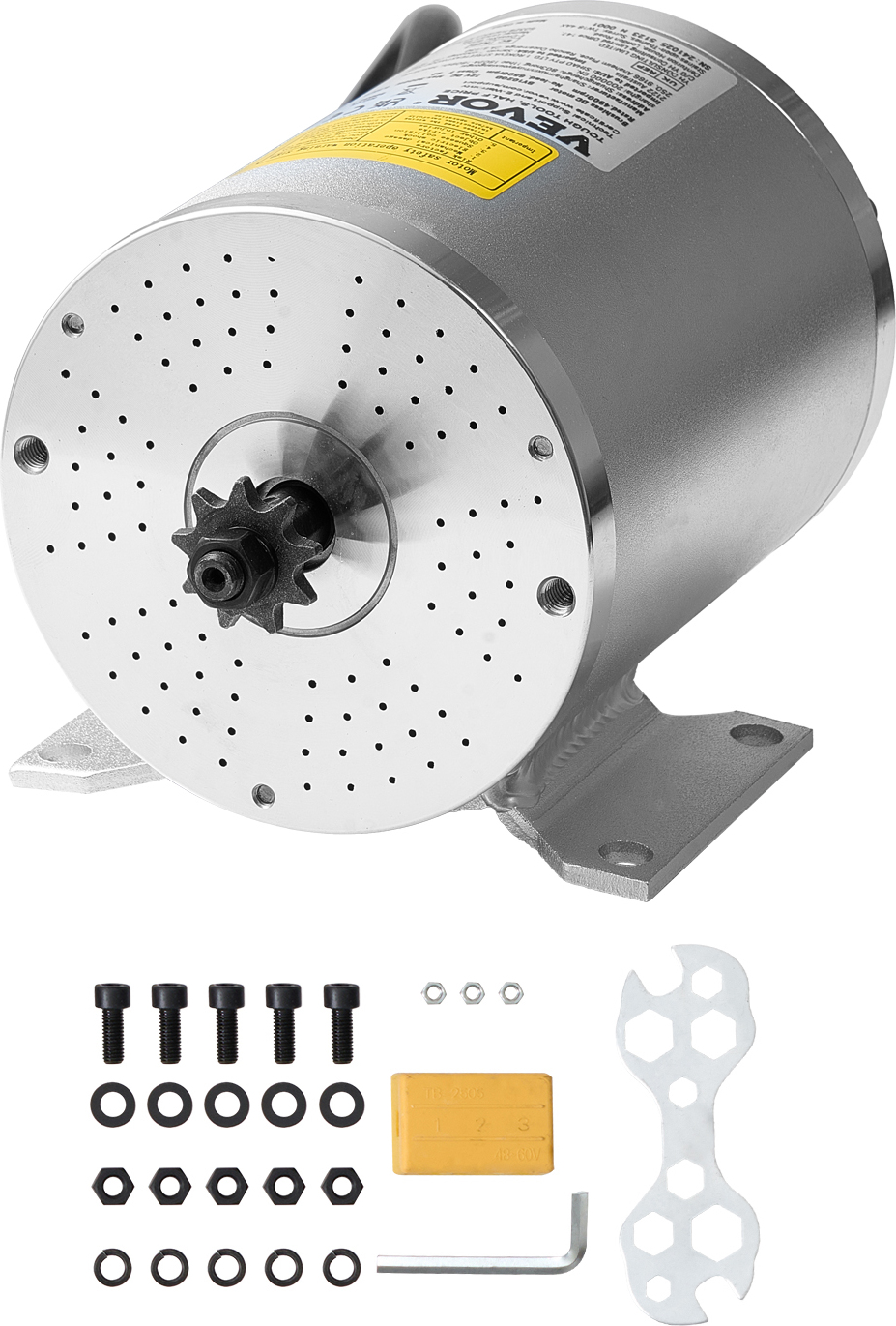 VEVOR 3000 W elektrický bezkartáčový jednosmerný motor, elektromotor, 72 V, 4900 otáčok za minútu, motor pre elektrické bicykle, motorky, skútre, DIY