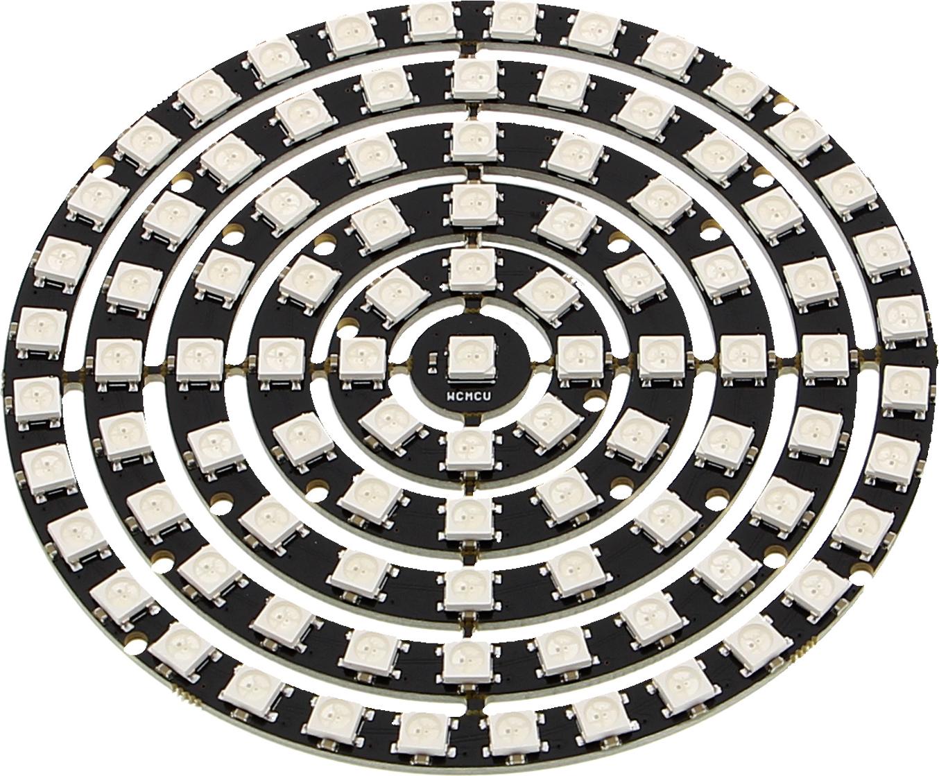 Funduino LED Kreis WS2812B - verschiedene Größen - Ringe entfernbar Version: Version2 - 93 LEDs