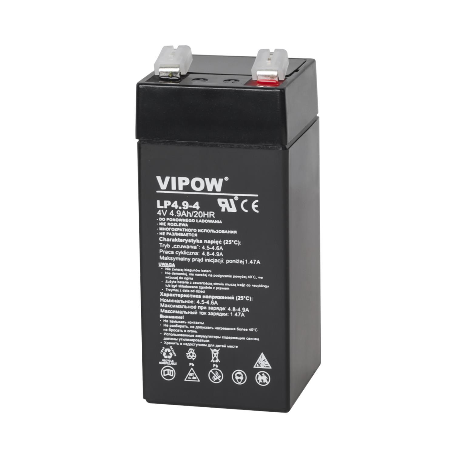 INNY 4V 4,9Ah Vipow USV Gel Batterie Spielzeugwaage BAT0271