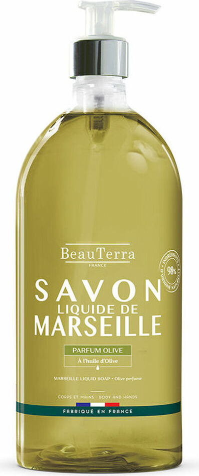 Flüssigseife Beauterra Savon de Marseille Olive 1 L