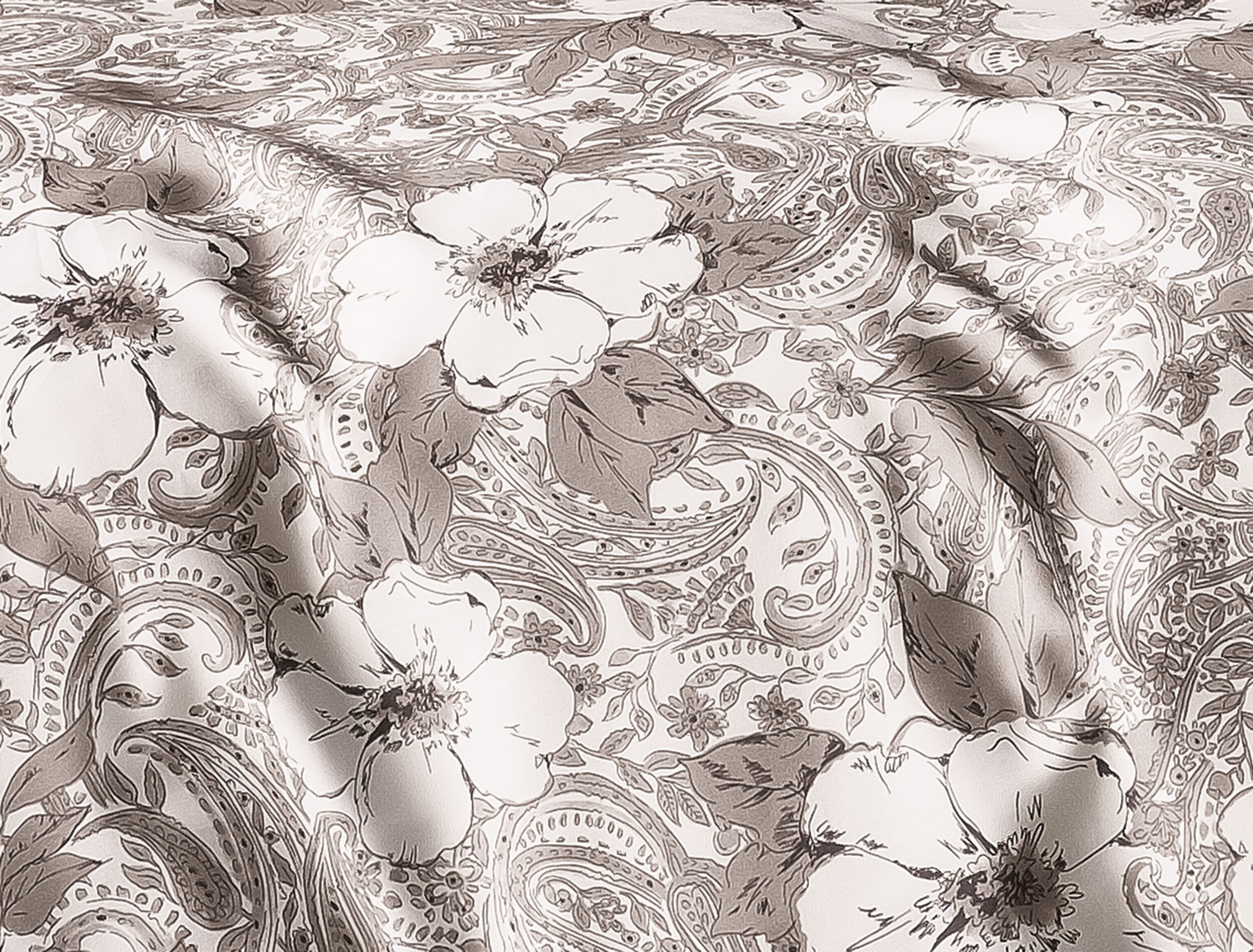 Irisette Mako-Satin Bettwäsche-Garnitur Donna Sky 8459 Farbe natur-80 Größe 155x220 + 80x80 cm 17585