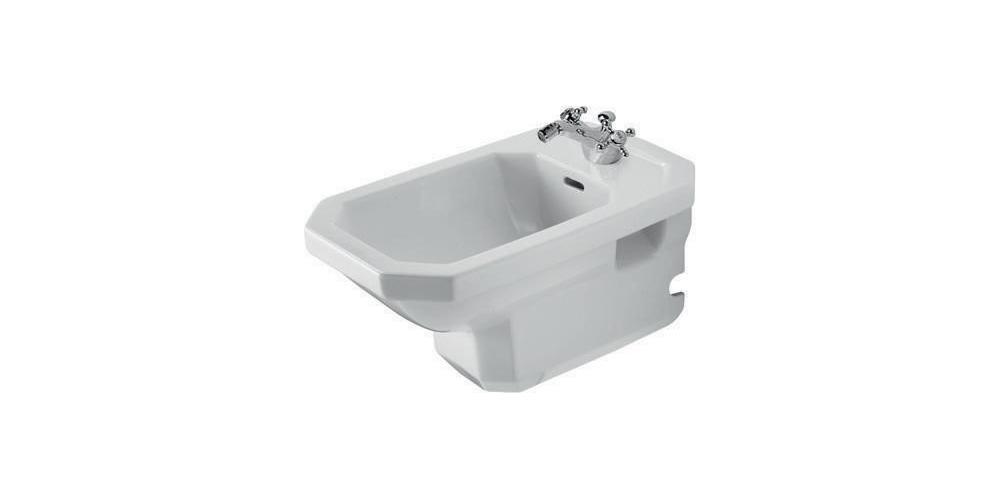 Duravit Wand-Bidet 1930 mit Überlauf, Hahnlochbank, 360 x 580 mm, 1 Hahnloch weiß 0266100000