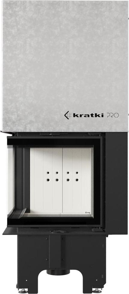 Oceľový krb KRATKI VNL 480/480 8 kW Ø 200 zdvíhací