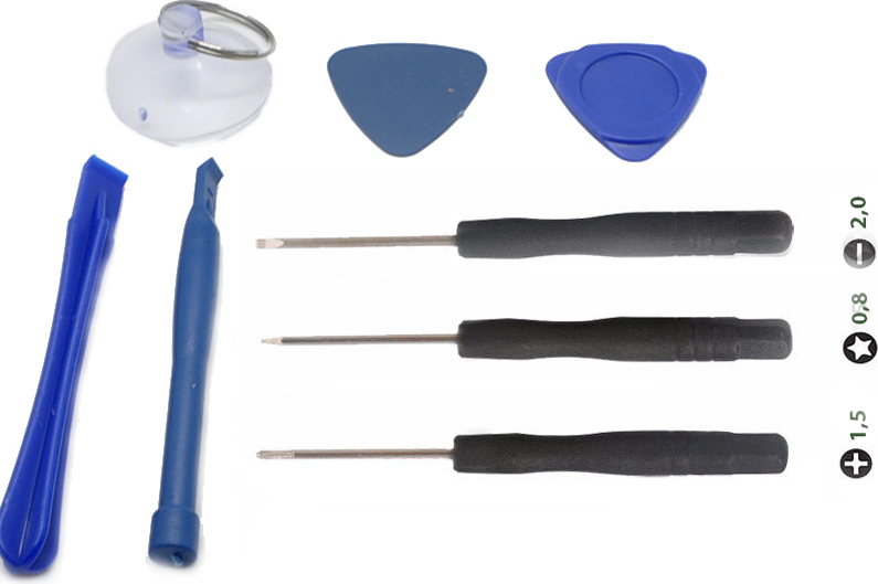 phonemeister 8 in 1 Werkzeug Set Tool Reparatur Kit für iPhone 4 4S 5 S SE C 6 Plus