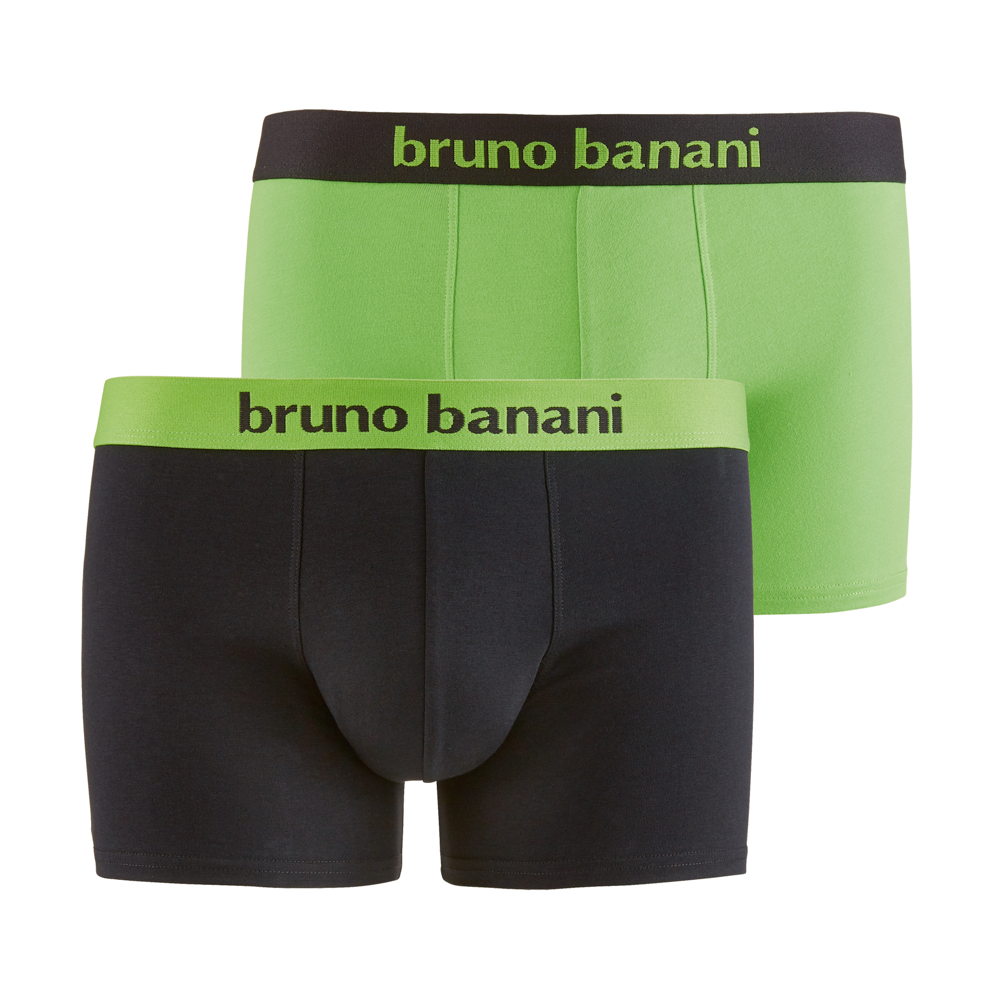 Bruno Banani Herren Boxershorts 2er Pack Streamer Baumwoll Stretch Farbwahl