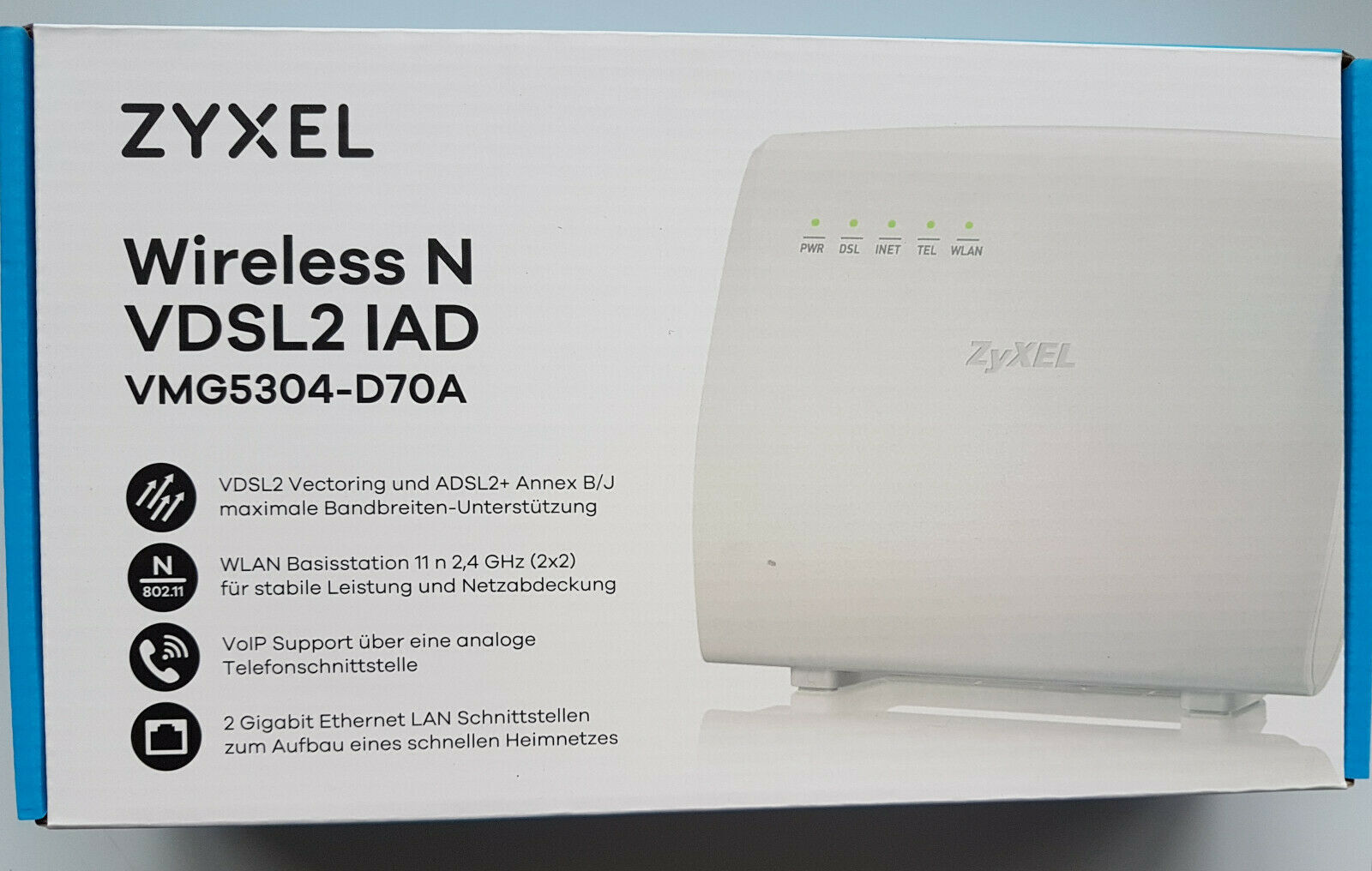 ZYXEL VDSL2 Router WLAN VMG5304-D70 Series DSL Router All-IP Neu