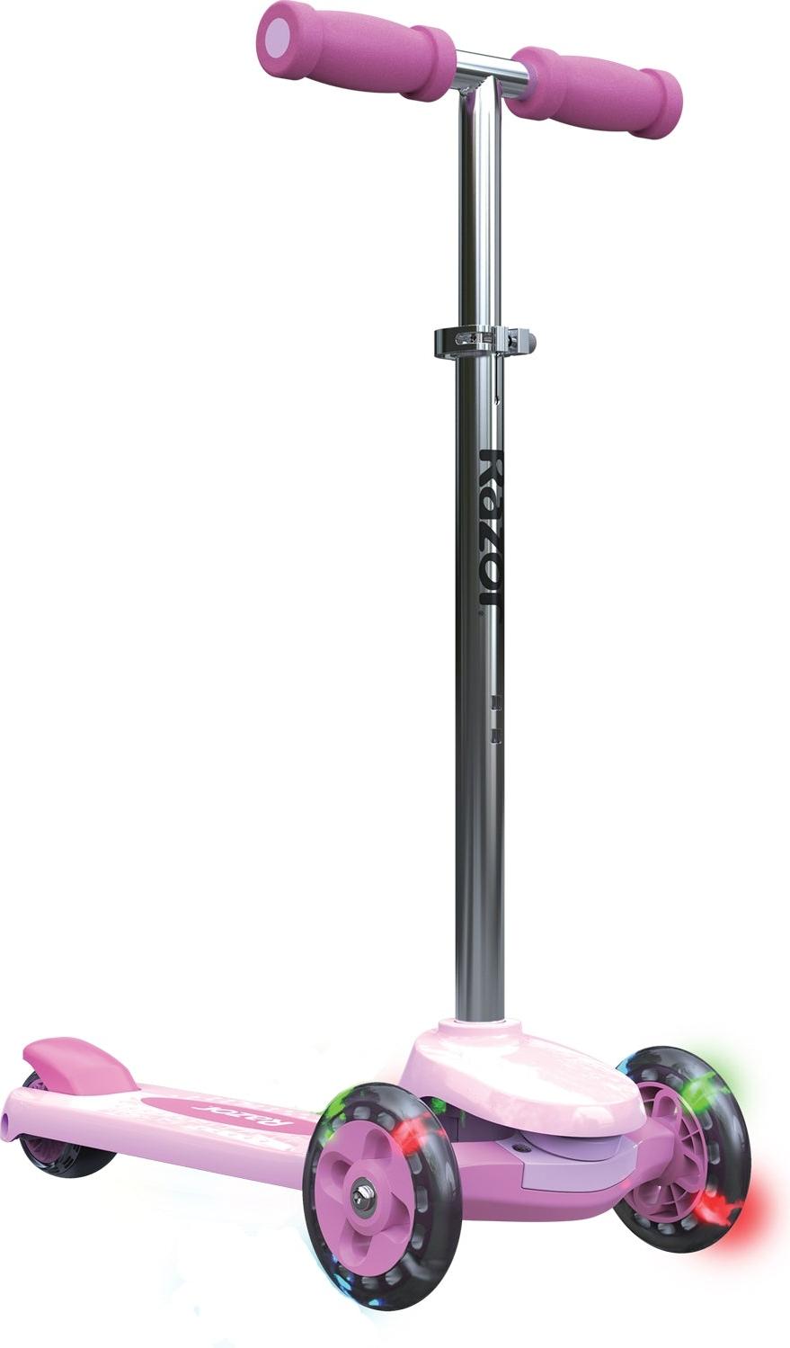 Razor Rollie Dreirad-Roller für Kinder ab 30 Monaten, LED-Licht, Rosa 20073668