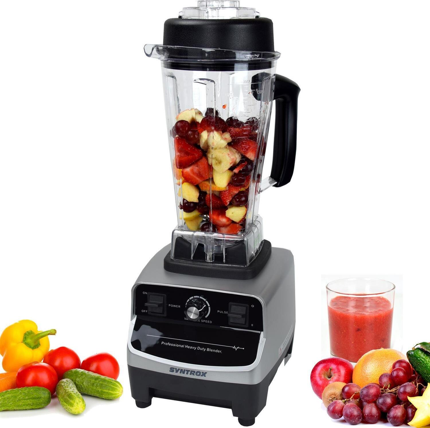 Syntrox Germany Hochleistungsmixer Twiexa – 1500 Watt, 40.000 U/Min, 2-Liter BPA-frei, Smoothies & mehr Kitchen-Chef-MX-1500W-Twixa