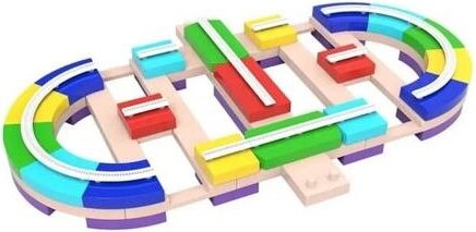 Bavytoy Schiebebahn mit Hund 82tlg.