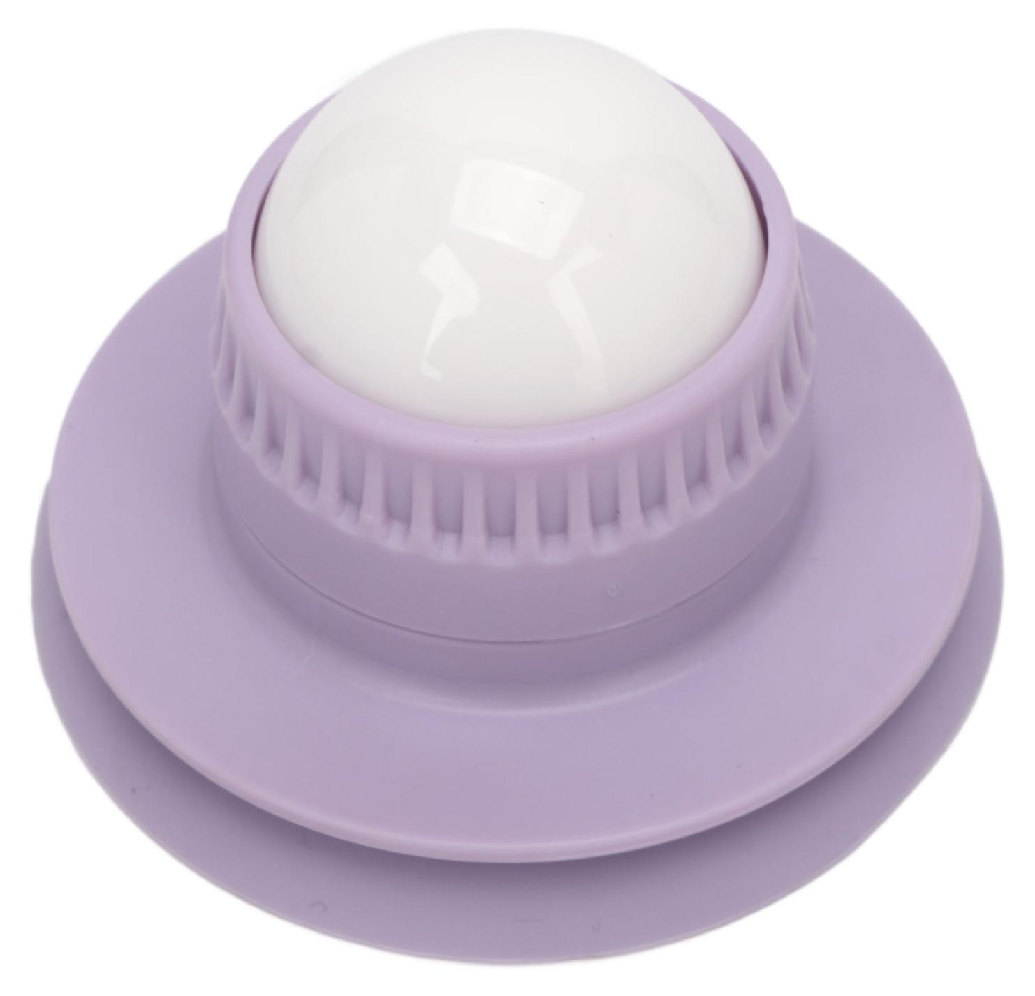 TWO TREES Saugball-Massagegerät, 360¡ã-Drehung, lila Kunststoff, Wandmontage, Rollenball zur Linderung von Muskelschmerzen und Entzündungen