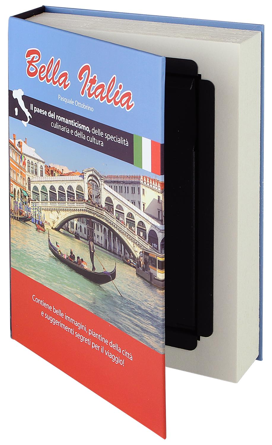 Buchtresor mit Papierseiten, Geldversteck, HMF 80935, 23 x 15 x 4 cm, Italien