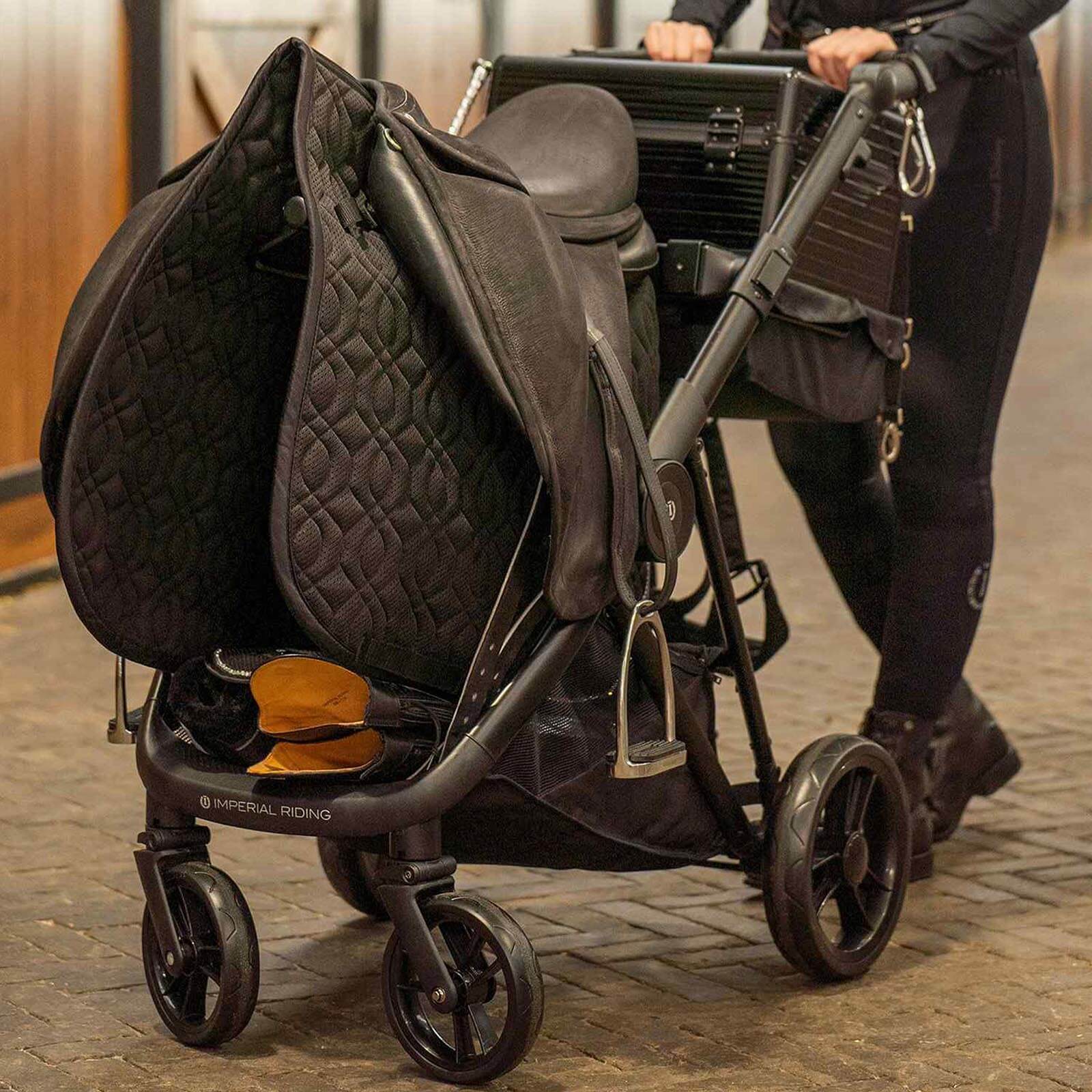 Imperial Riding Sattelwagen IRHCarry Light Sattelcaddy Black