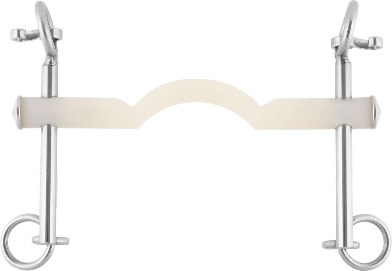 HS Sprenger Sprenger Nathe Kandare 15 mm mit Zungenfreiheit und kurzen Anzügen Thermoplast, Größe:135 mm Spre-4212913500