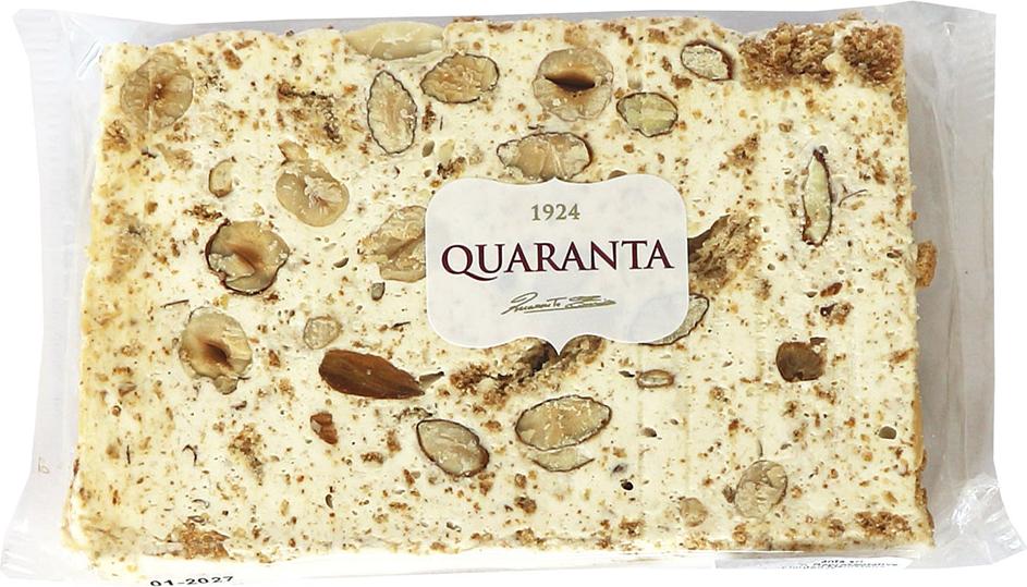 Quaranta Italienisches Weichnougat mit Amaretti-Keksen