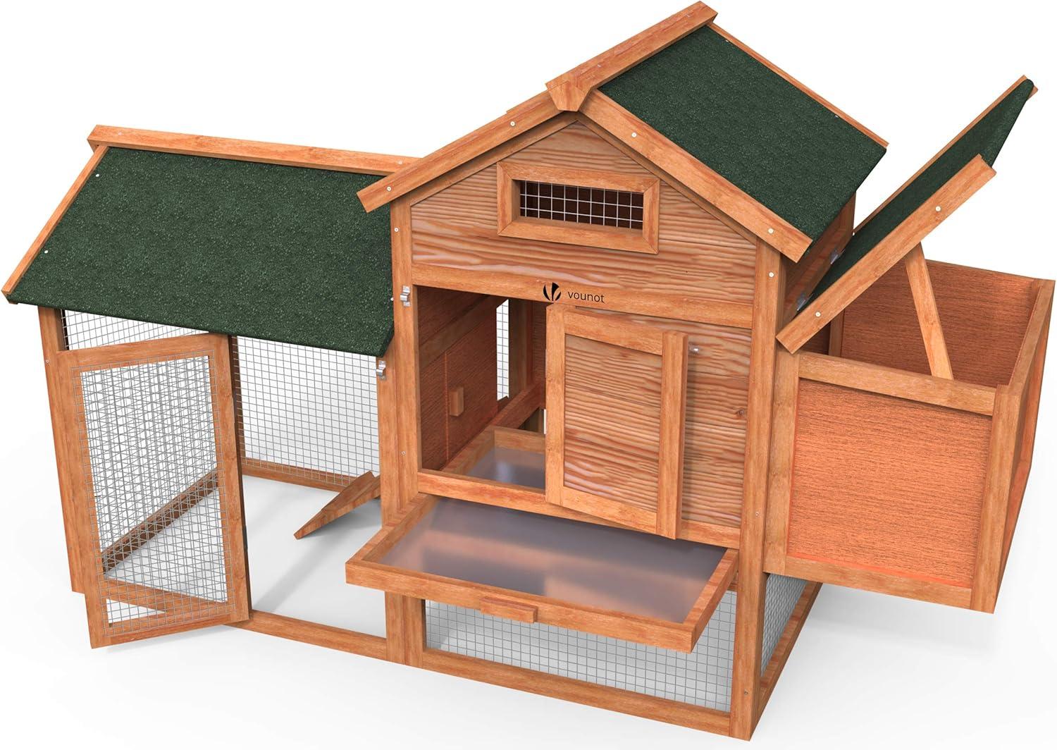 Kippenhok Kunststoff - Hütte für Hühner - Kippenhok - 152 x 62 x 92