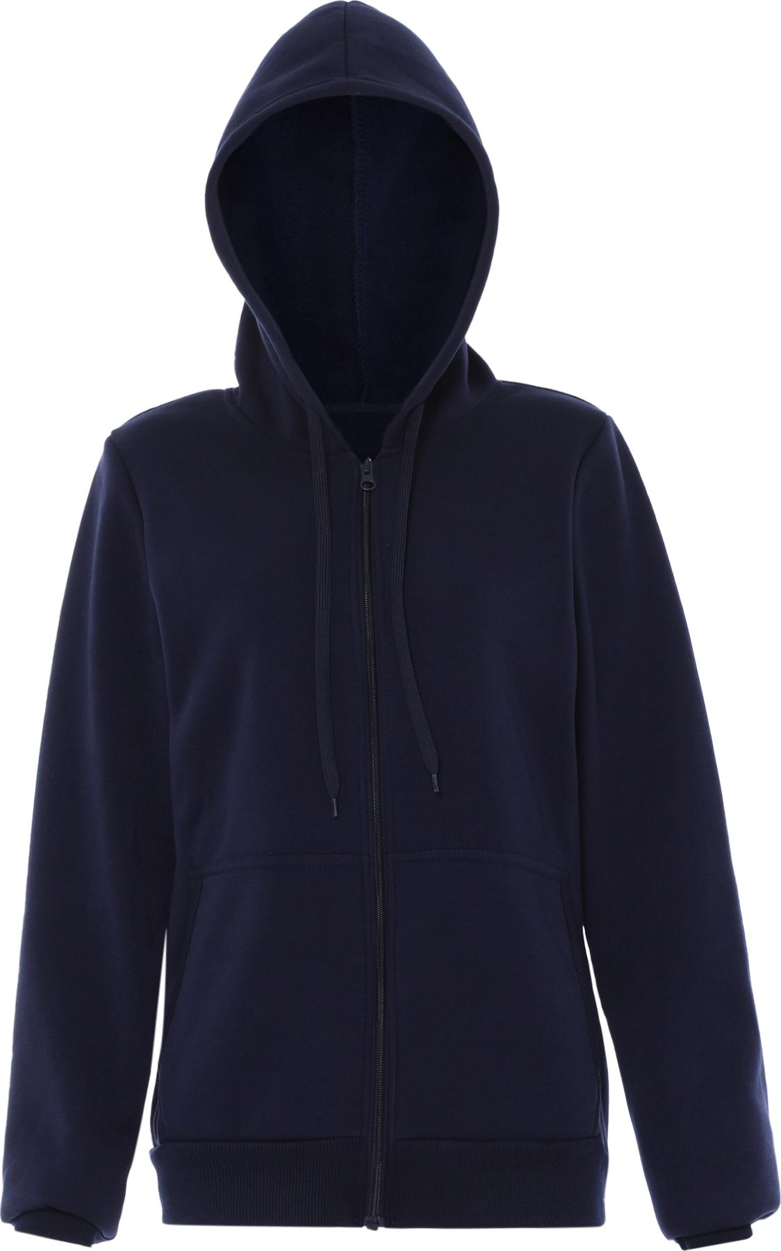 ALBEE Damen Jacke mit Kapuze und Rippbündchen an Saum und Ärmeln, Farbe Marine, Größe S