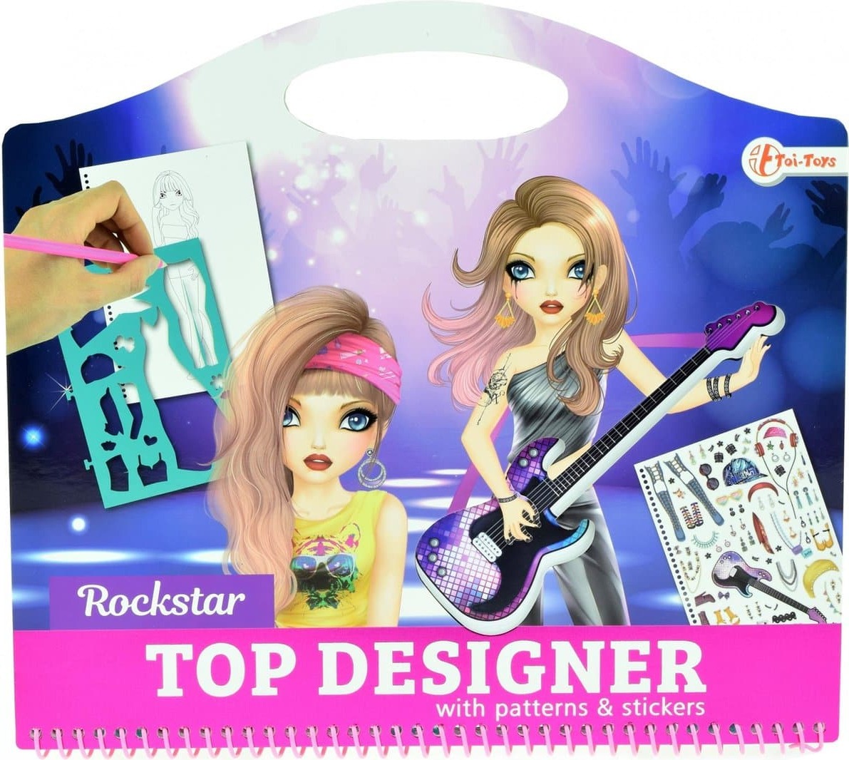 Toi-Toys malbuch Rockstars mit Aufklebern 64606463